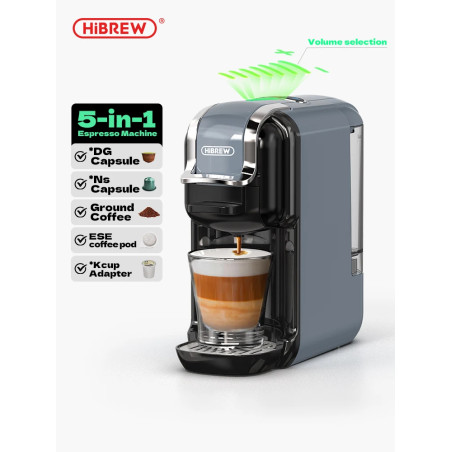 Machine à café HIBREW 5 en 1 : chaud/froid, expresso et plus encore